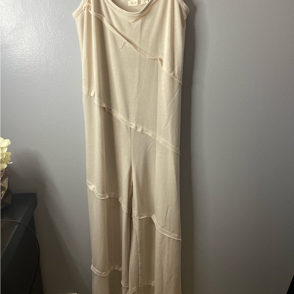 Elegant Cream Jumpsuit